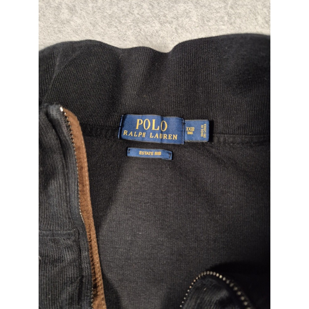 Polo Ralph Lauren Estate Rib Sweater Mens XLB 1/4 Zip Pullover Preppy Golf Pony - Picture 2 of 6